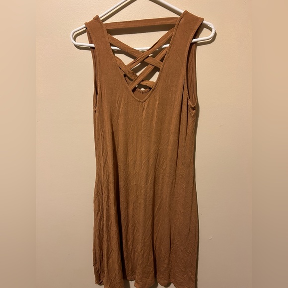 Dark Mustard colored dress - Picture 2 of 3